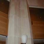 Safra Synagogue, New York, cladding panels for columns we made according to a plan for each unit.